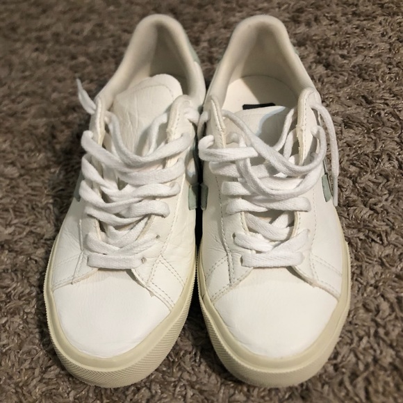 VEJA CAMPO CHROMEFREE LEATHER WHITE MATCHA sneakers - Picture 3 of 16